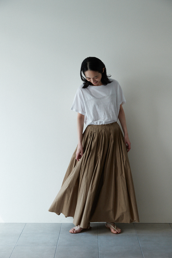 humoresque ユーモレスク GA2302 mix tuck skirt